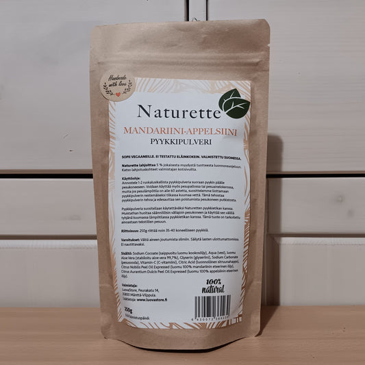Naturette pyykkipulveri mandariini-appelsiini, vegaaninen tuote