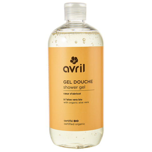 Avril organic aprikoosi-manteli suihkugeeli 500ml, vegaaninen tuote