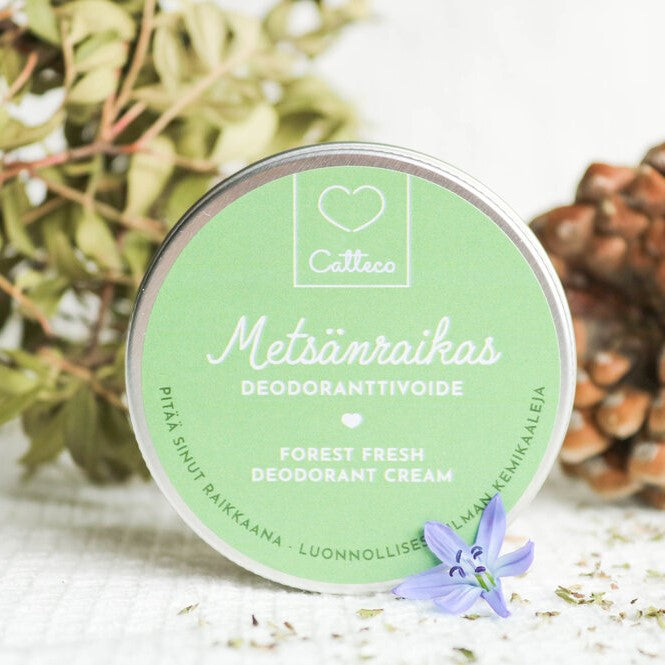 Catteco Metsänraikas Deodoranttivoide 60g, vegaaninen tuote