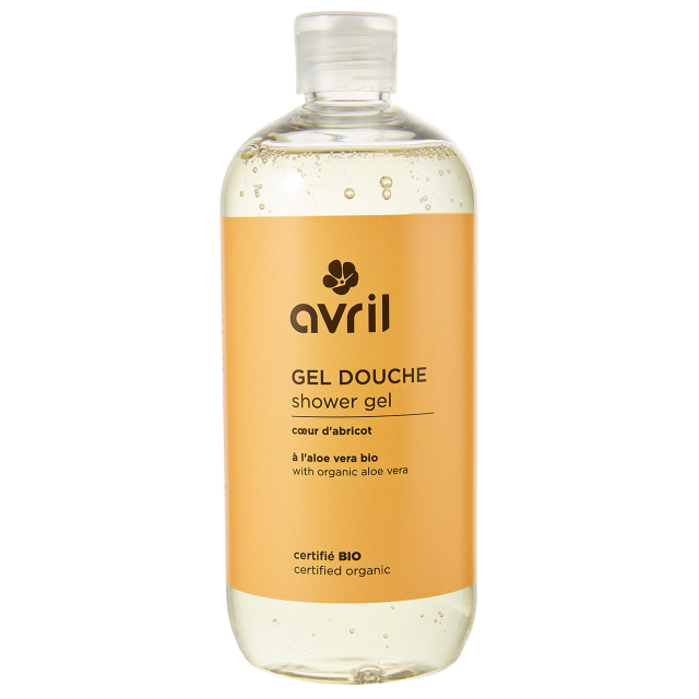 Avril organic aprikoosi-manteli suihkugeeli 500ml, vegaaninen tuote