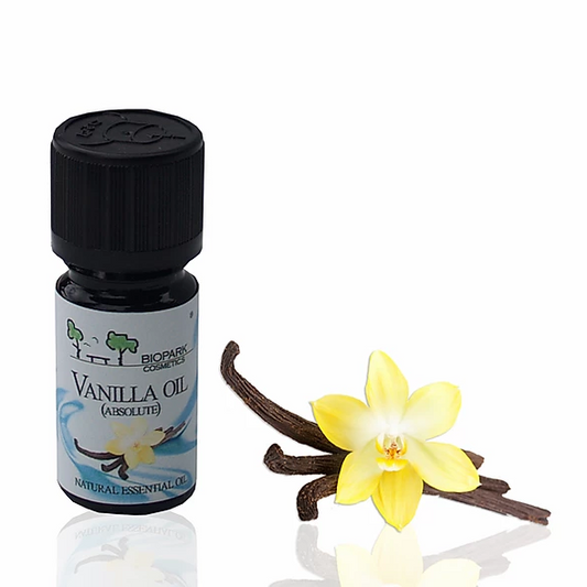 Biopark Cosmetics Vanilja (absoluutti) eteerinen öljy (Vanilla) 5ml, vegaaninen tuote (10%vanilja, 90% jojobaöljy)